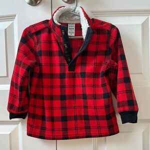 Carter's Red and Black Plaid Kids Shirt